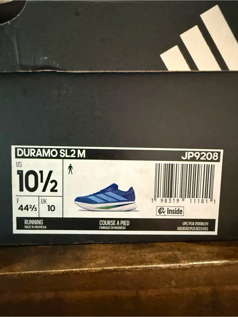 adidas Duramo SL2 M Men's Low Top Lace-Up Mesh Running Sneaker Blue/White